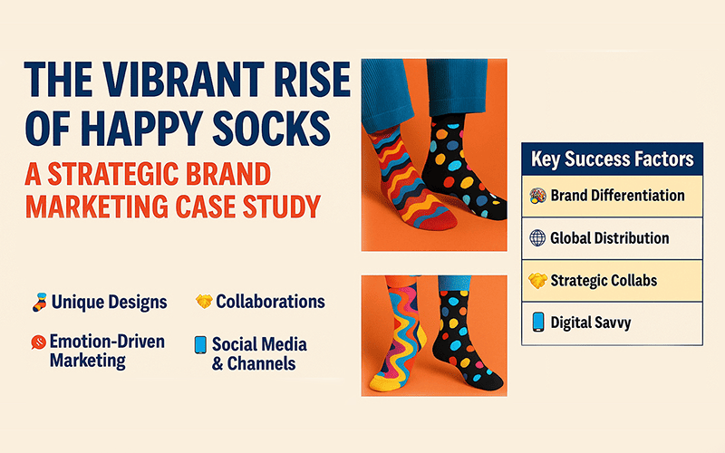The Vibrant Rise of Happy Socks: A Strategic Brand Marketing Case Study